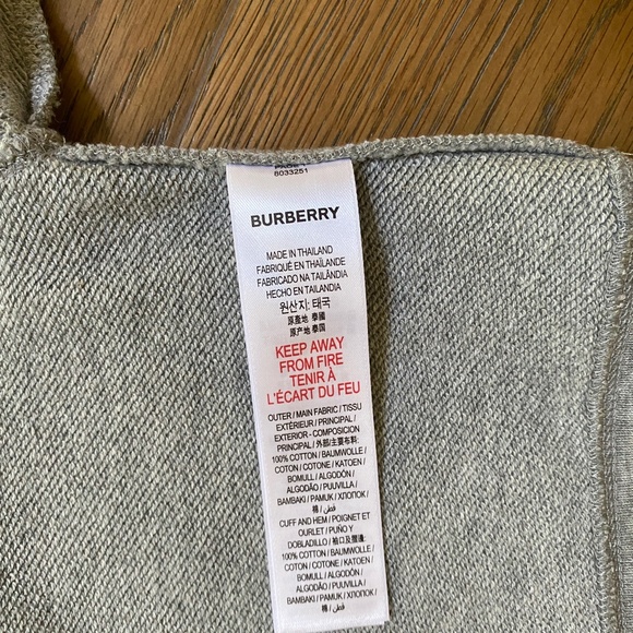 Burberry Baby Thomas Bear cotton sweater with button closure at back   12months - Picture 14 of 15